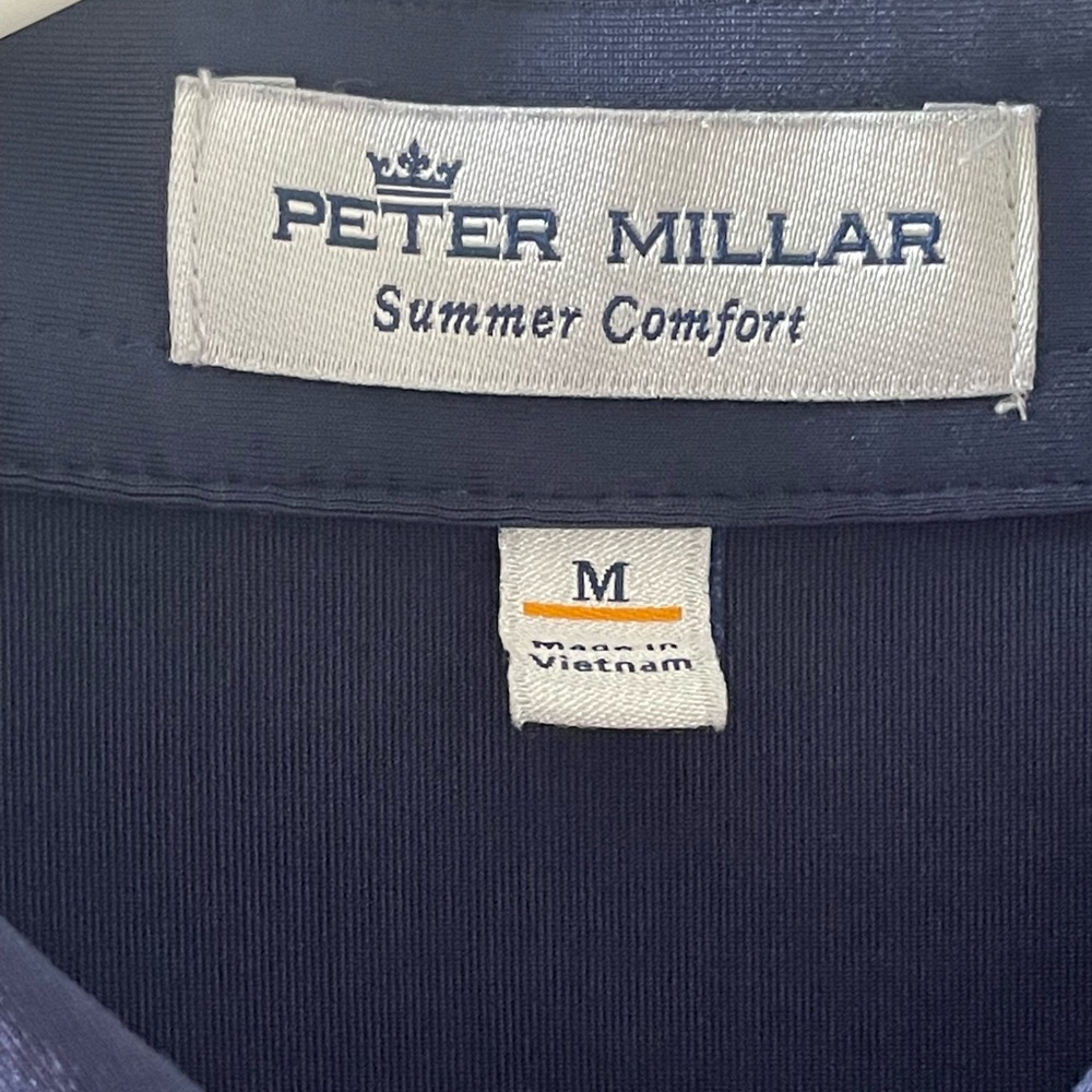 Peter Millar Summer Comfort Size Medium Golf Shirt - Picture 2 of 2